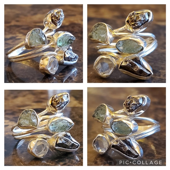 Genuine Multi-Gem Ring Size 7 - Picture 8 of 9